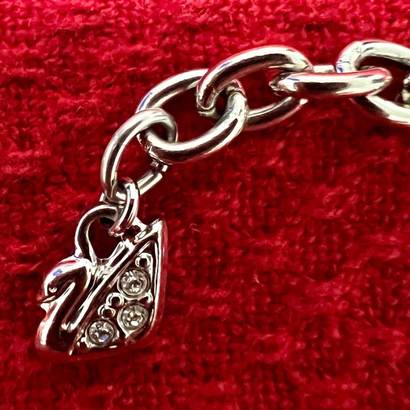 Swarovski Bound Stainless Steel and Chunky Chain Bracelet - Picture 4 of 4